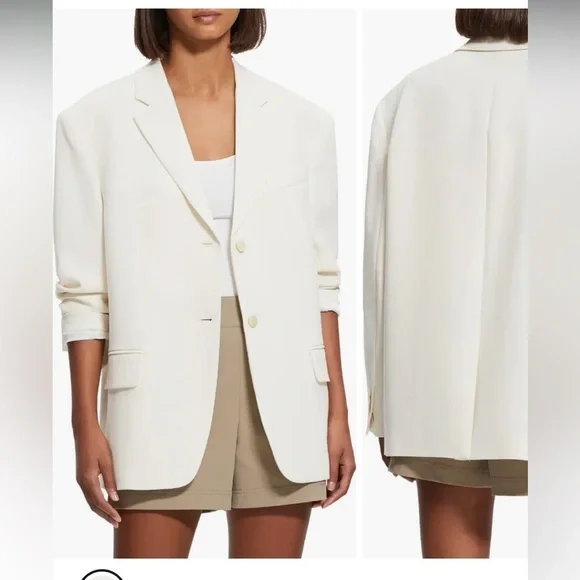 Theory Slightly Off White Blazer - Picture 1 of 14